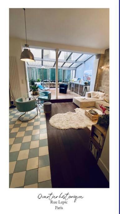 Villa Lepic, Luxury Flat In Montmartre With Private Terrasse-Appartement Entier Paris Eksteriør billede
